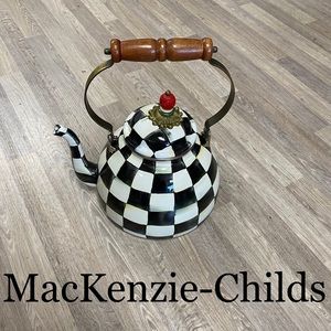 MacKenzie-Childs Courtley Check Tea Kettle